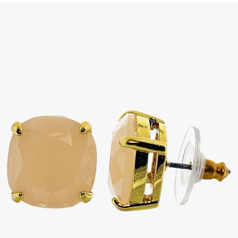 Kate Spade New York "Essentials" Small Square Stud Earrings, Gold Color,Everyday